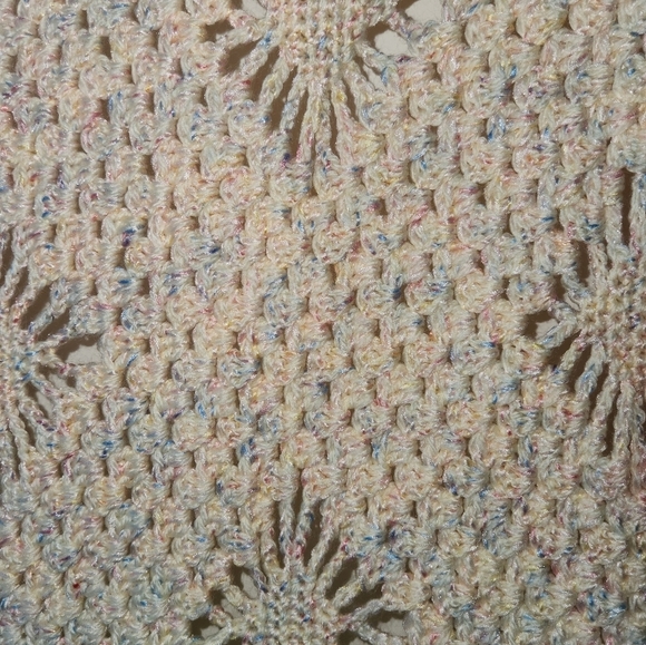 Pastel Crochet Throw Blanket - Picture 3 of 6